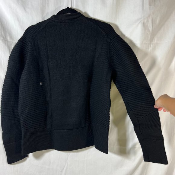 Kit and Ace Black Merino Wool Crew Neck Sweater Sz S/M - Picture 14 of 15